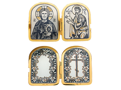 Серебряная икона-складень «Святой Станислав»